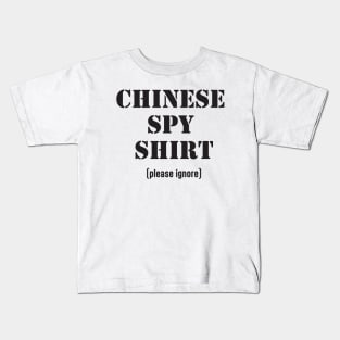 Chinese Spy Shirt Kids T-Shirt